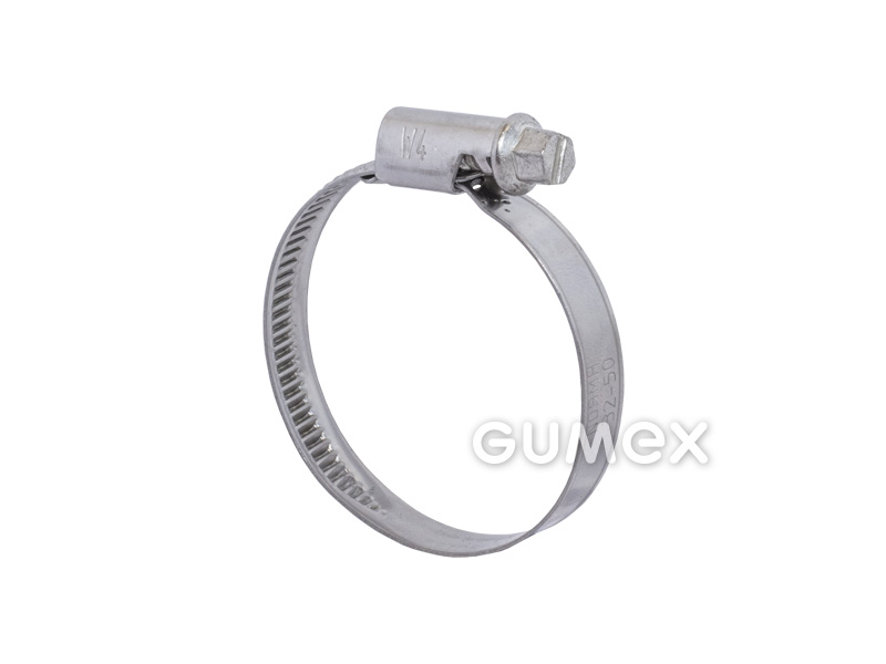 Schelle TORRO W4, 8-16/9mm, Sechskantschraube C7, Band, Schellenkopf, Schraube Edelstahl, 